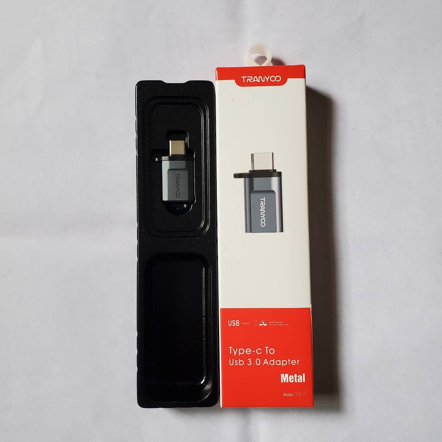 OTG Type C To USB 3.0 And Box Close In View