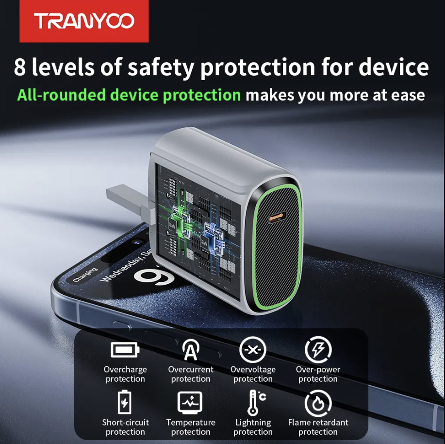 120w Charger Adapter Details Front View