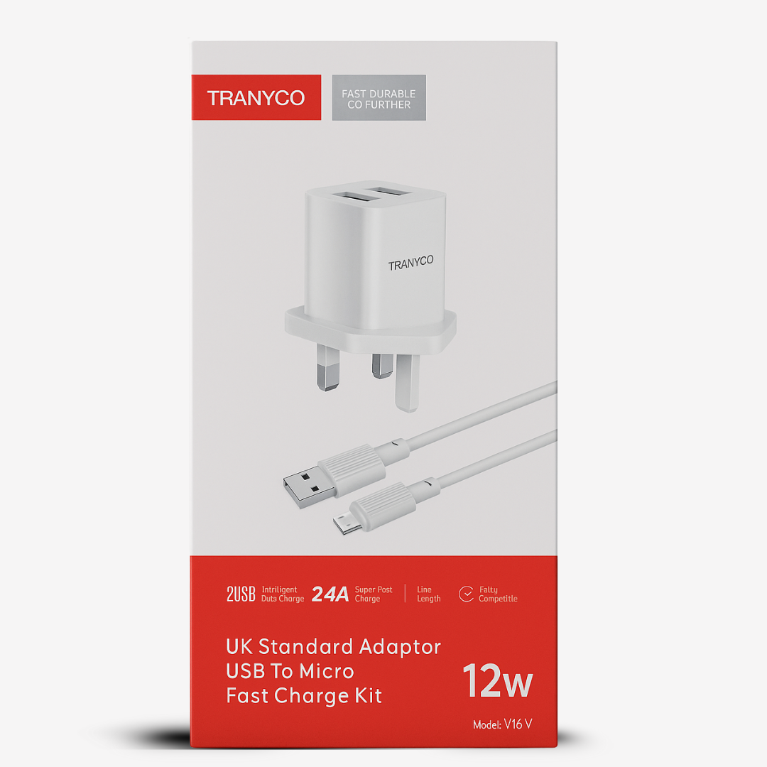 12W Dual USB Adapter Box Close In View