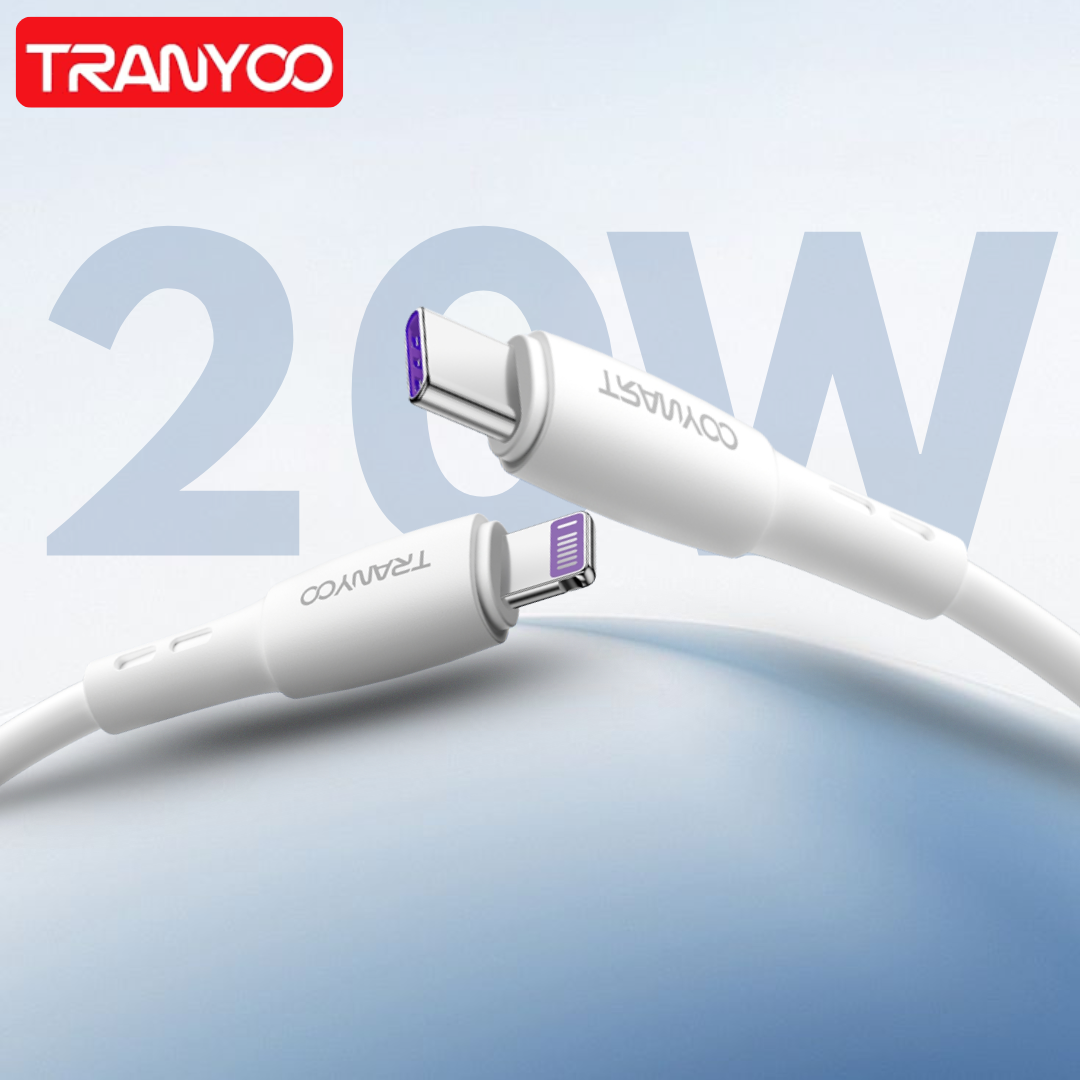 20w Type C To Lightning Cable Side View