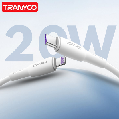 20w Type C To Lightning Cable Side View