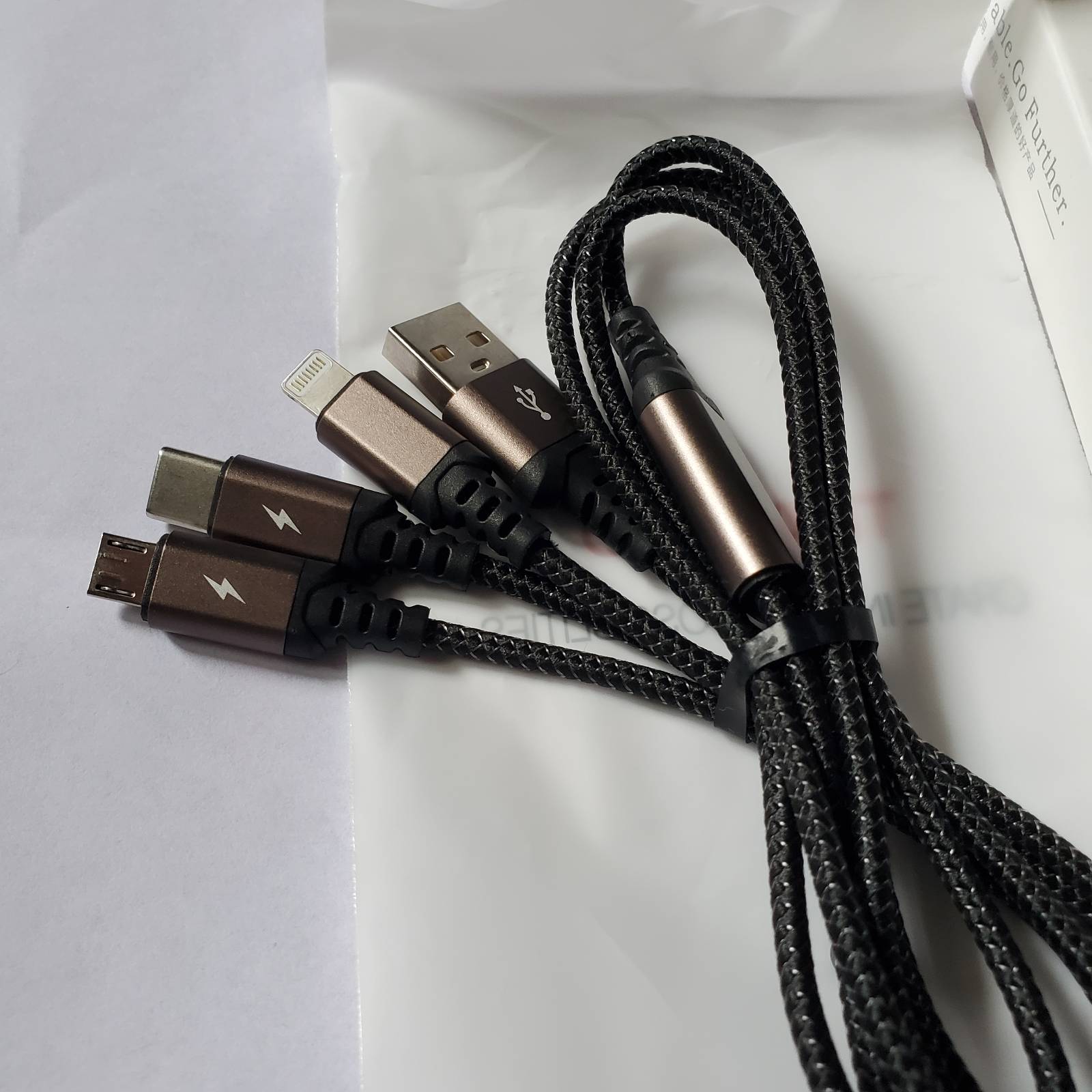 3_In_1_Metal_Braided_USB_Cable Side View