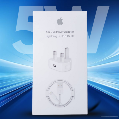 5w Apple Adapter With Cable Front view