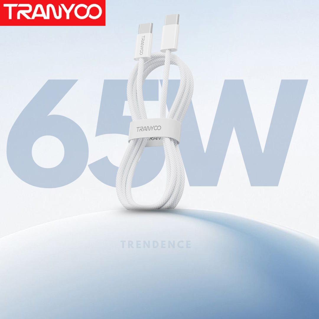 65w Type C To C Cable Front View