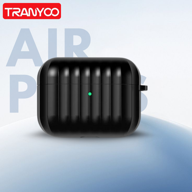 AirPods Silicone Protective Case Black Front View