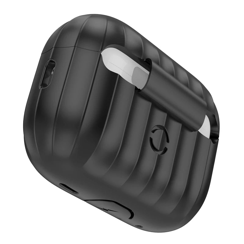 AirPods Silicone Protective Case Black Back View