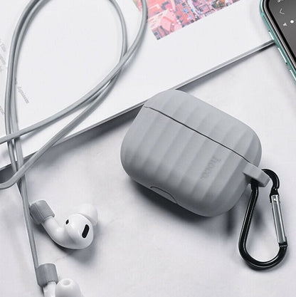 AirPods Silicone Protective Case Gray Close In View