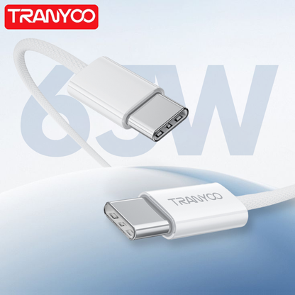 65W Tranyoo Type C To C Cable