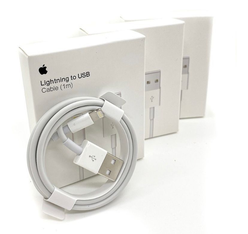 Apple USB To Lightning Cable With Box Side View