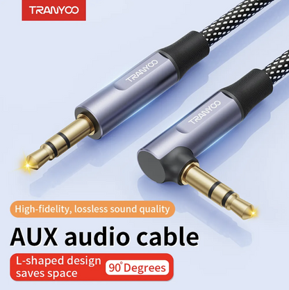 Audio Cable 3.5 To 3.5mm Front View