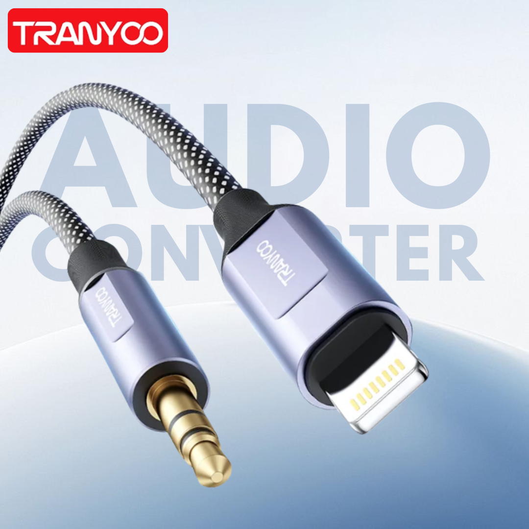 Audio Cable lightning to 3.5mm AUX Close In View