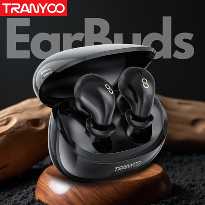 Bluetooth Earbuds Black Color Side View
