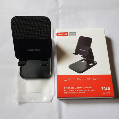 Foldable Desktop Phone Holder With Box Front View