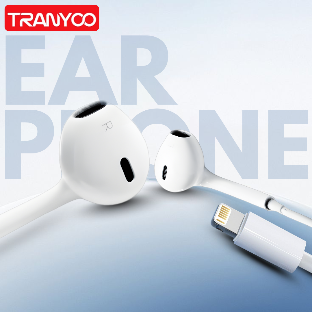 Lightning In ear Earphone Direct Connect Close In View