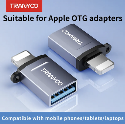 OTG Adapters Lightning To USB 3.0 Close In View 
