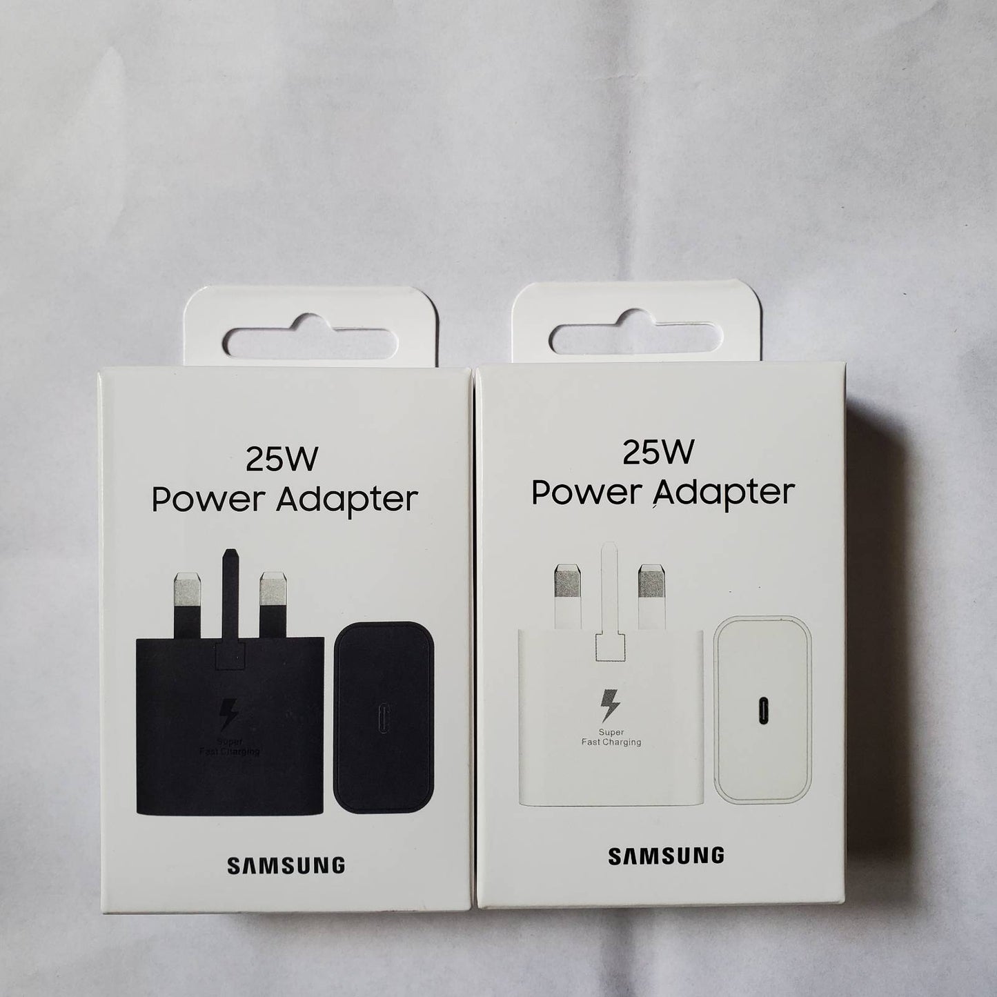 Samsung 25w White And Black Adapter Box Upper View