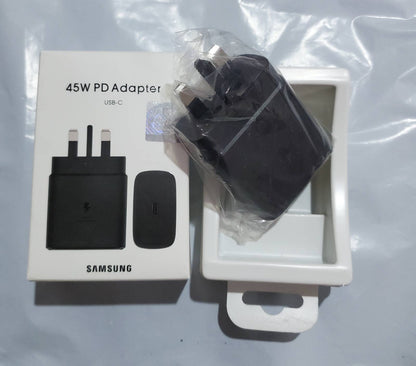Samsung 45w Adapter And Box Upper View