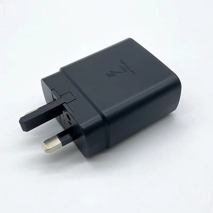 Samsung 45w Black Adapter Side View