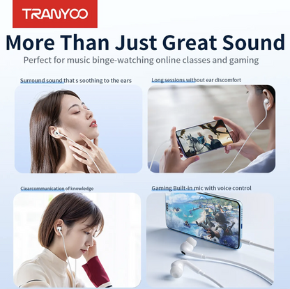 Hifi In Ear Earphones Type C (Original Tranyoo)