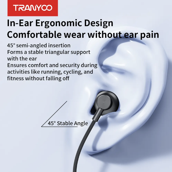 Tranyoo Neck-Mounted Sports Wireless Stereo Earphone