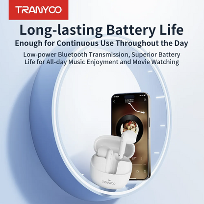 Flat Ear Bluetooth Earphones (Original Tranyoo TWS)