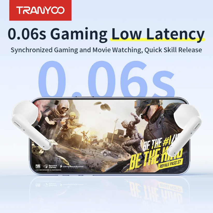 Flat Ear Bluetooth Earphones (Original Tranyoo TWS)