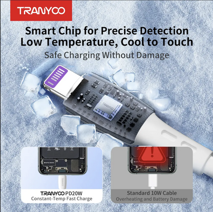 20W Tranyoo Type C to Lightning Cable