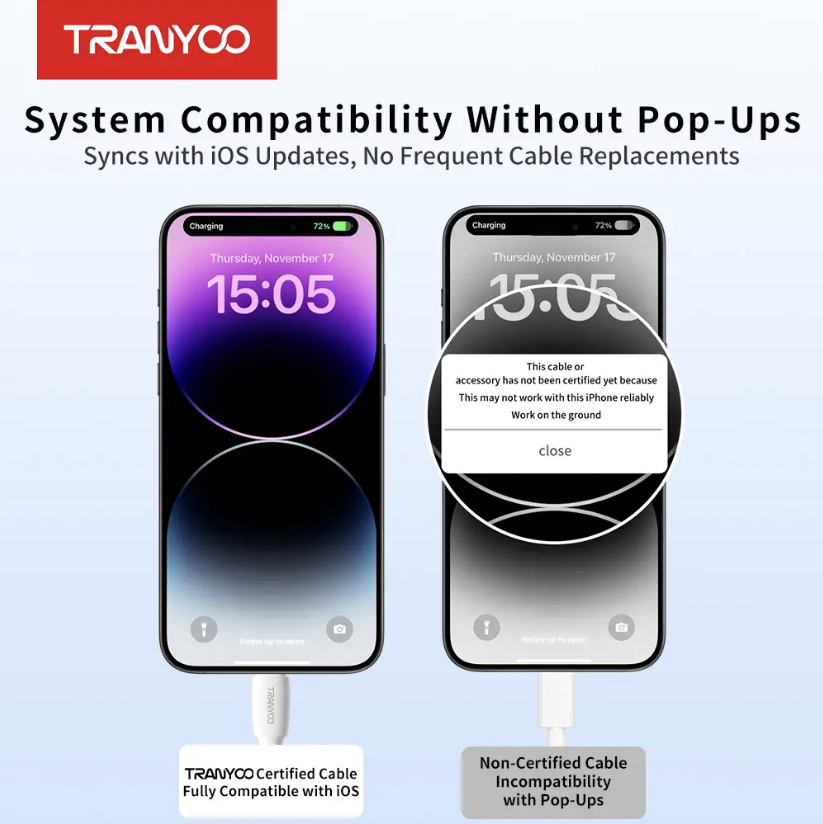 20W Tranyoo Type C to Lightning Cable