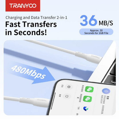 20W Tranyoo Type C to Lightning Cable